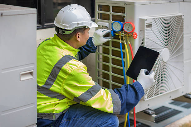 Professional Air Duct Cleaning technician working in Lascassas, TN